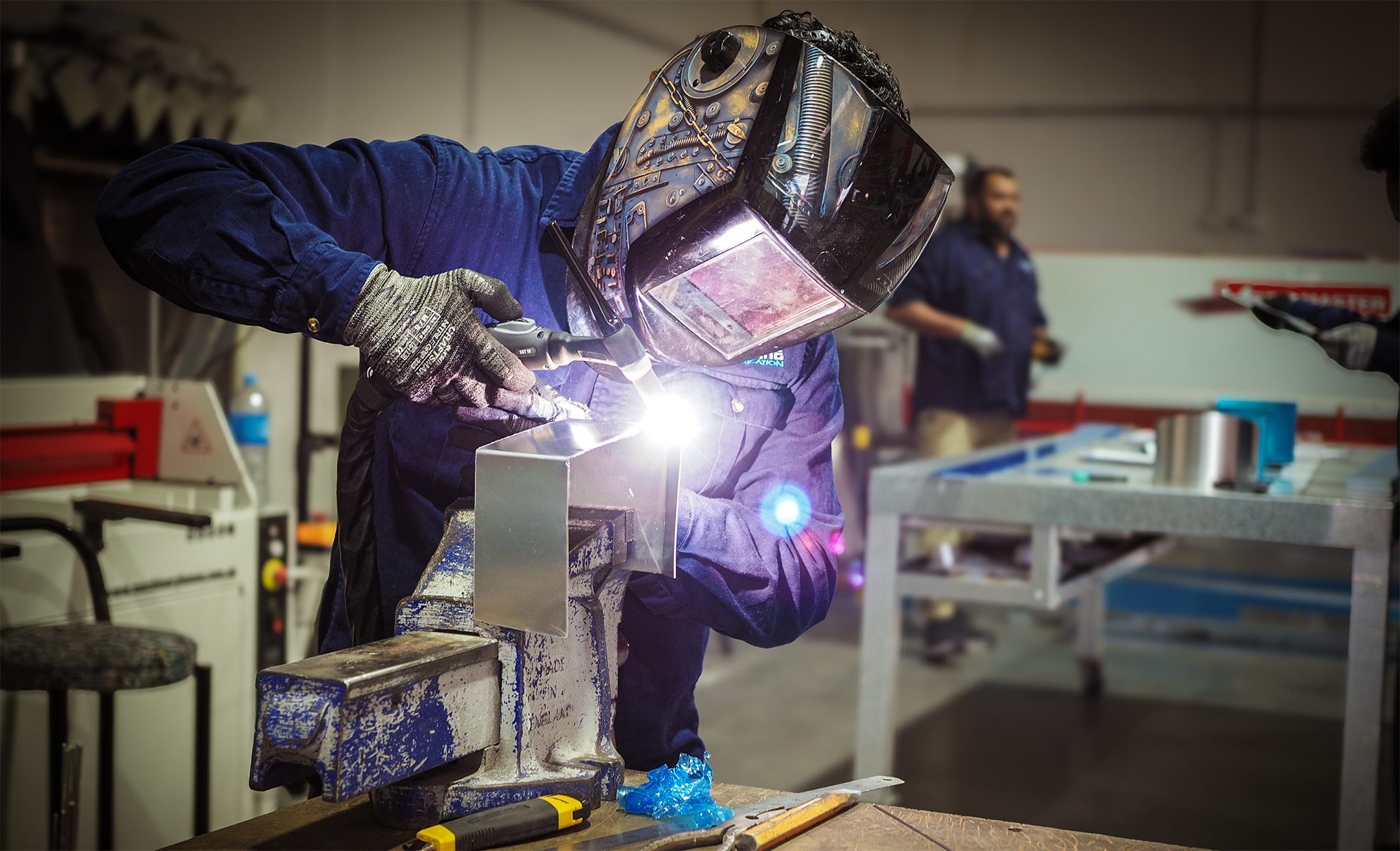 TIG welding a bracket